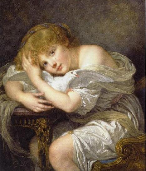 Jean Baptiste Greuze L enfant a la colombe